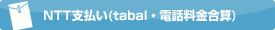 NTT支払い(tabal・電話料金合算)の場合